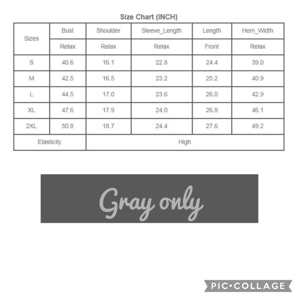 1 Left!! Gray Knit Sweater w/Lacy V - Picture 5 of 5